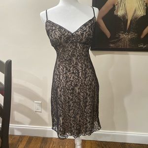 Vintage Black lace corset dress
